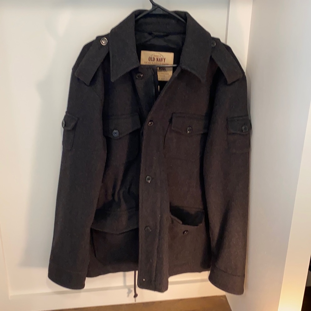 Dark Grey Men’s Old Navy Wool Coat